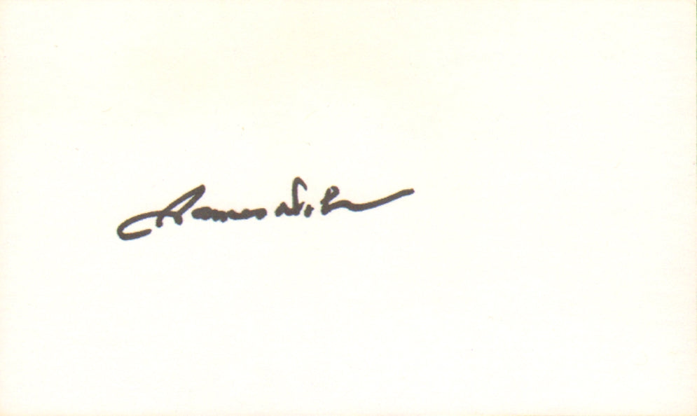 James Doohan Scotty from Star Trek (SWAU Authenticated) Signed 5x3 Index Card