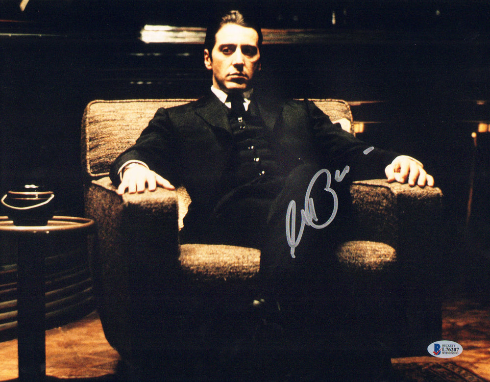 Al Pacino as Michael Corleone in The Godfather Part II (Beckett Witnessed) Signed 11x14 Photo