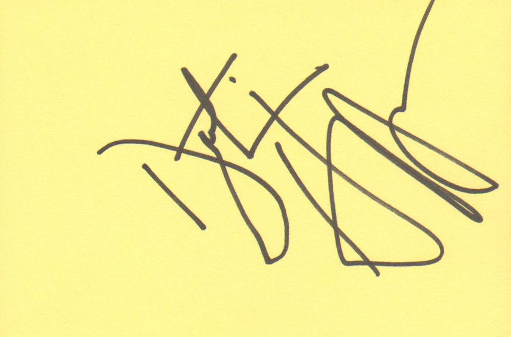 Dustin Hoffman from The Graduate, Hook, Kramer vs. Kramer, & Rain Man (SWAU Authenticated) Signed 6x4 Index Card