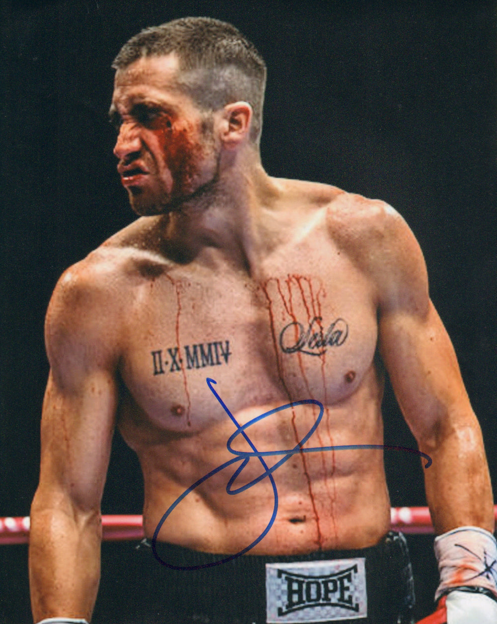 Jake Gyllenhaal as Billy 'The Great' Hope in Southpaw Conversation Signed 8x10 Photo