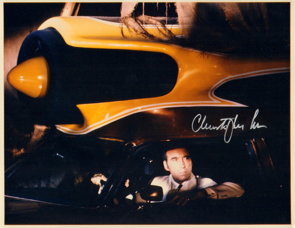 Christopher Lee as Francisco Scaramanga in James Bond 007: The Man with the Golden Gun Signed 8x10 Photo