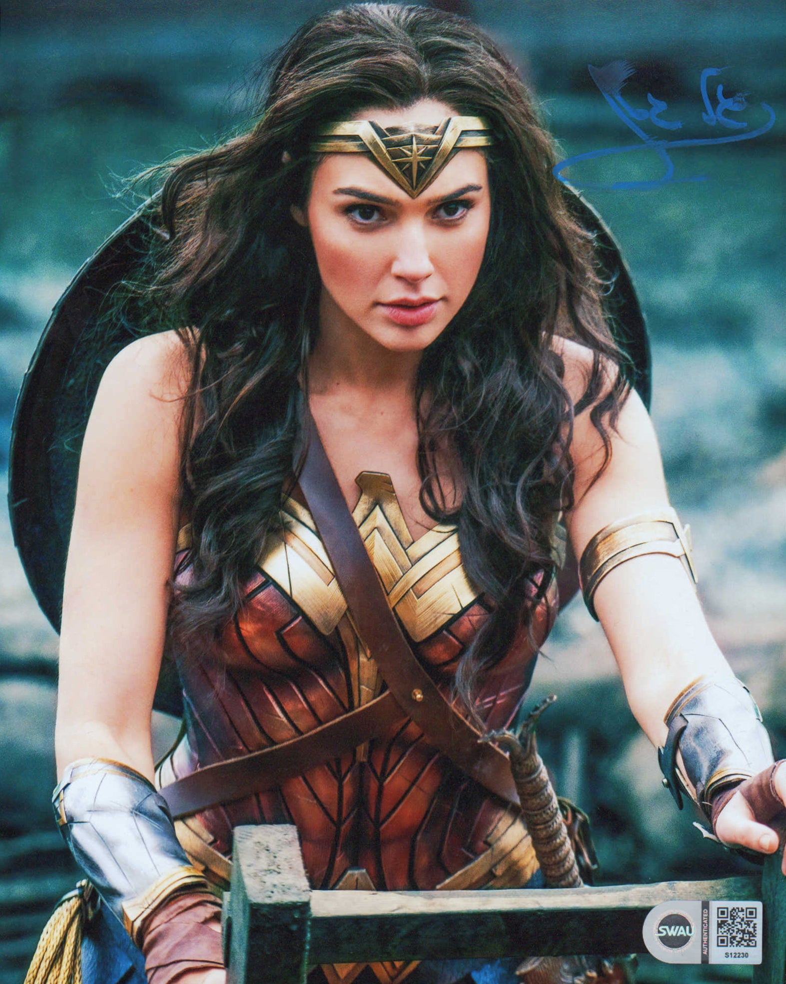 ガルガドット Gal Gadot SWAU 直筆サイン オートグラフ