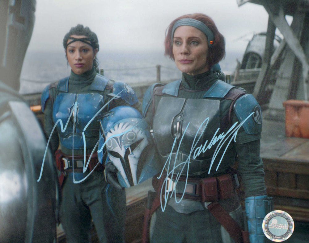 Katee Sackhoff as Bo-Katan & Mercedes Varnado as Koska Reeves in Star Wars: The Mandalorian (SWAU) Signed 8x10 Photo