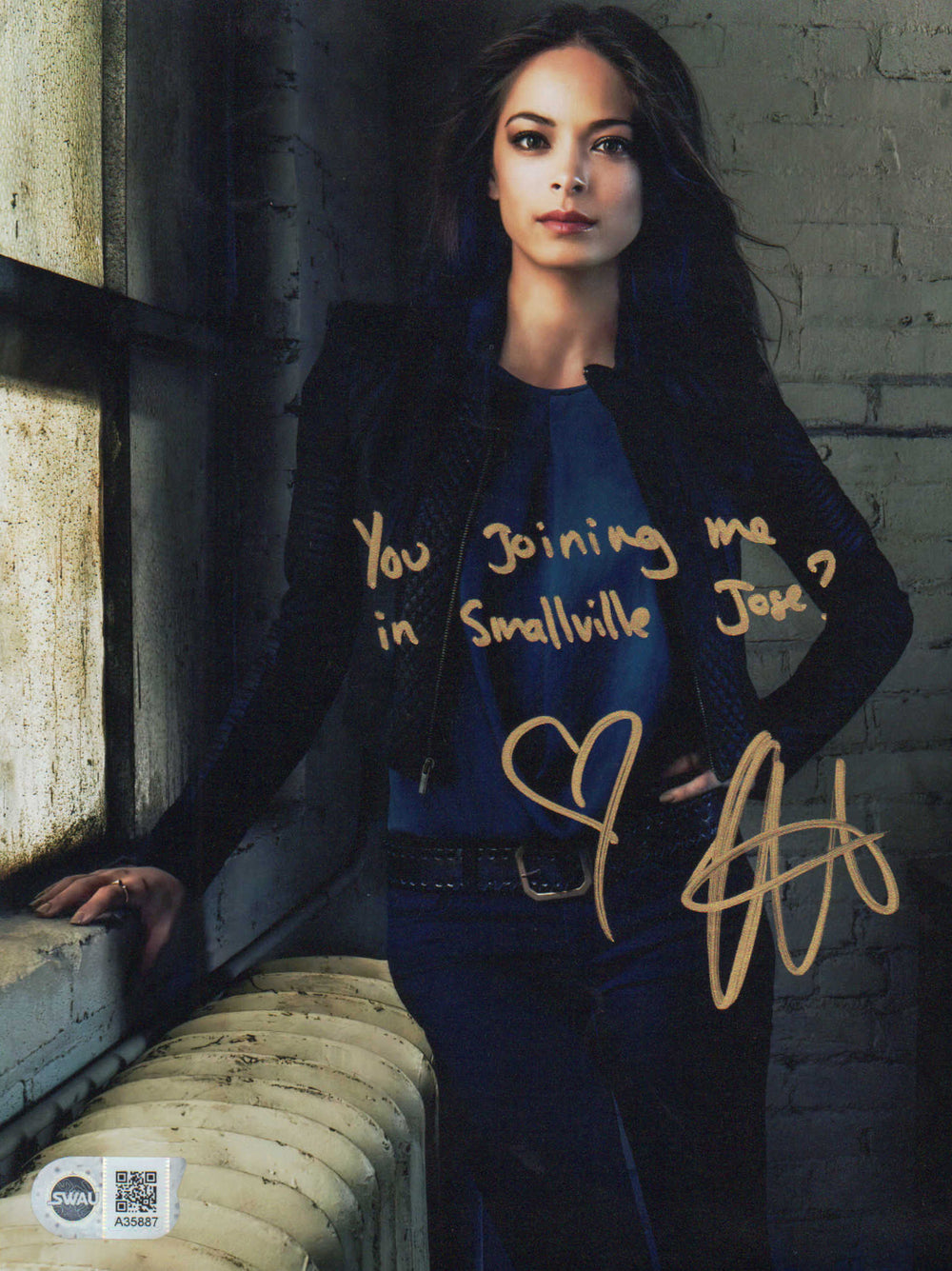 Kristin Kreuk as Lana Lang in Smallville (SWAU) Signed 8x10 Photo with Quote