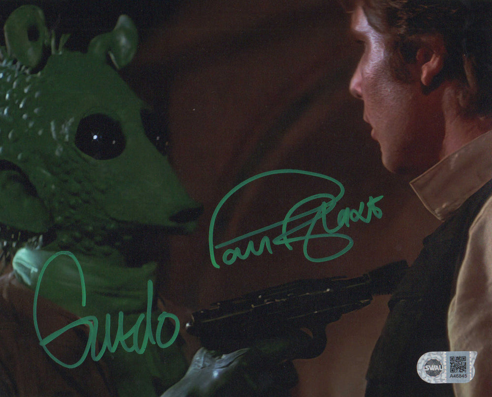 Paul Blake as Greedo in Star Wars: A New Hope (SWAU Witnessed) Signed 8x10 Photo with Character Name