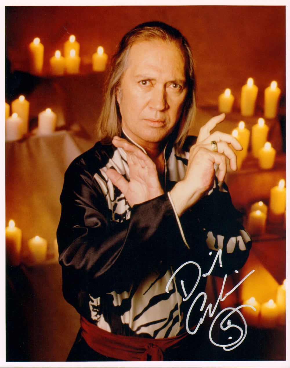 David Carradine from Kung Fu & Kill Bill Signed 8x10 Photo