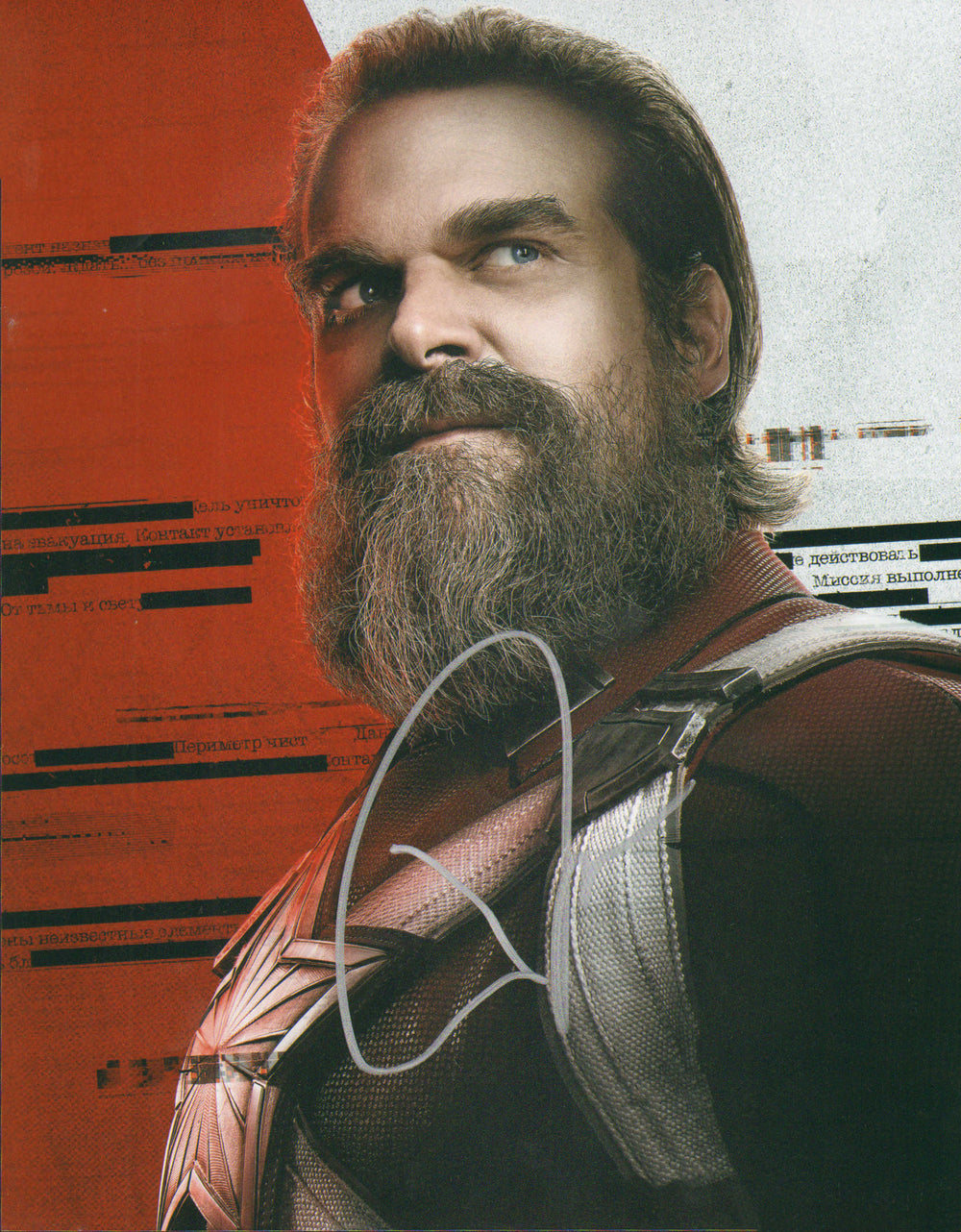 David Harbour as Alexei Shostakov the Red Guardian in Marvel's Black Widow Signed 11x14 Photo