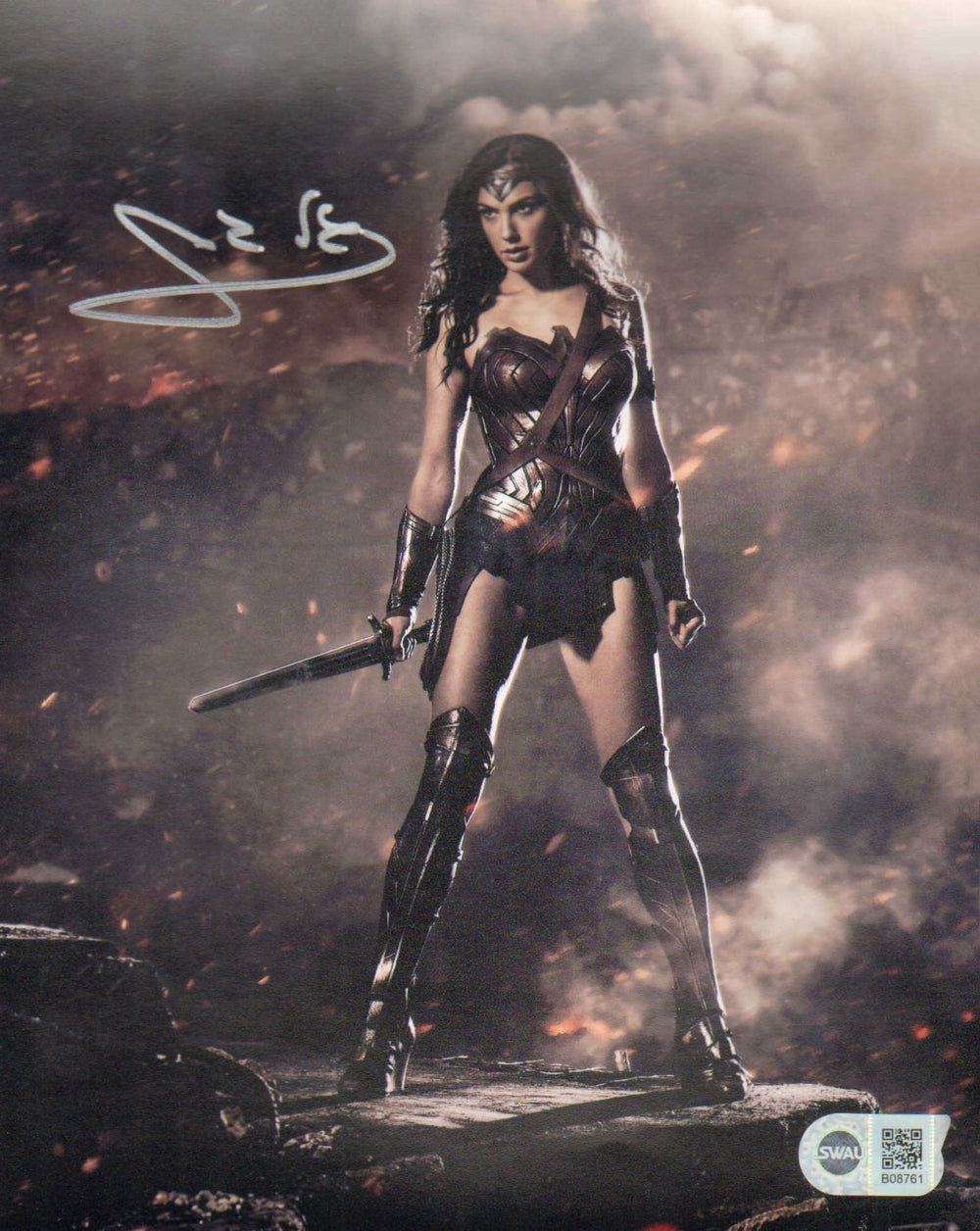 Gal Gadot as Wonder Woman in Batman v Superman: Dawn of Justice (SWAU) Signed 8x10 Photo