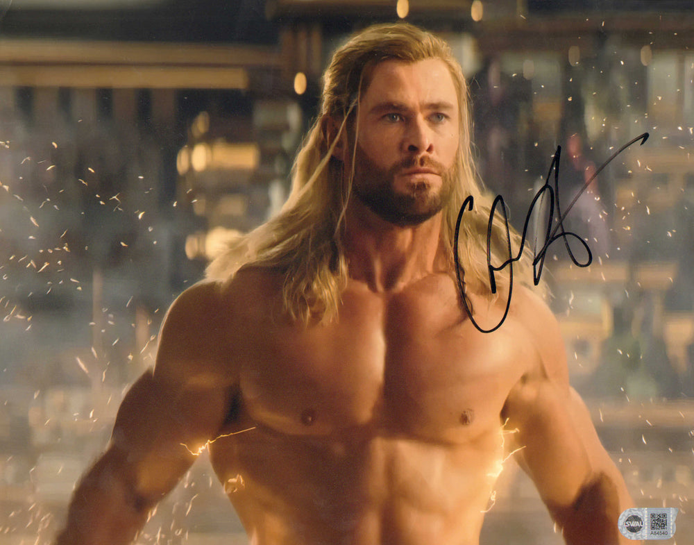 Chris Hemsworth as Thor in Thor: Love and Thunder (SWAU) Signed 11x14 Photo