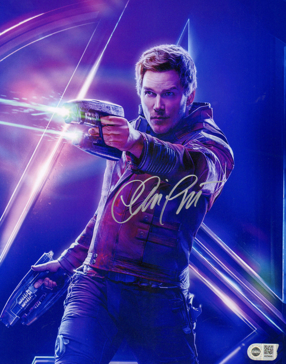 Chris Pratt as Starlord in Avengers: Endgame (SWAU) Signed 11x14 Photo
