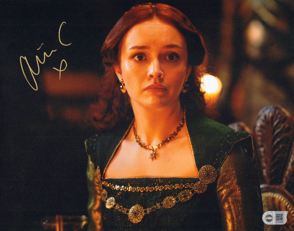 Olivia Cooke as Alicent Hightower in HBO's House of the Dragon (SWAU) Signed 11x14 Photo