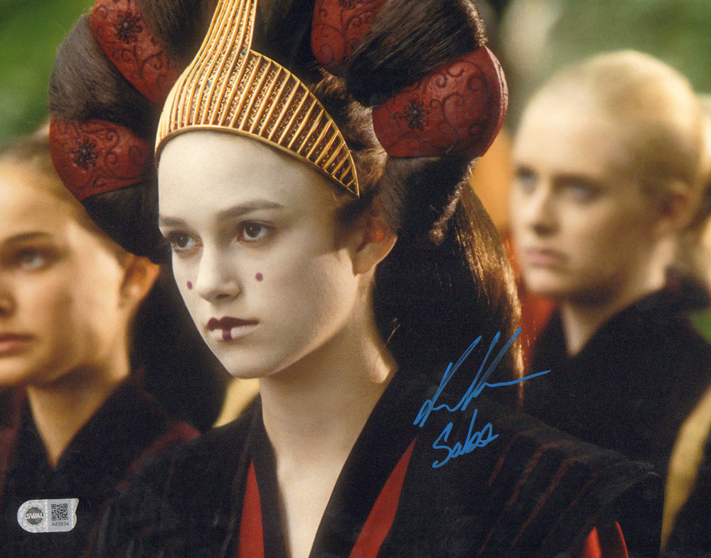 Keira Knightley as Sabe in Star Wars Episode I: The Phantom Menace (SWAU) Signed 11x14 Photo