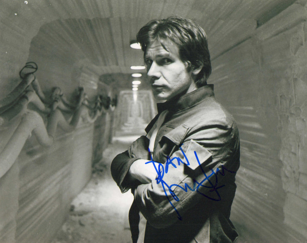 Harrison Ford as Han Solo in Star Wars: The Empire Strikes Back Signed 8x10 Photo