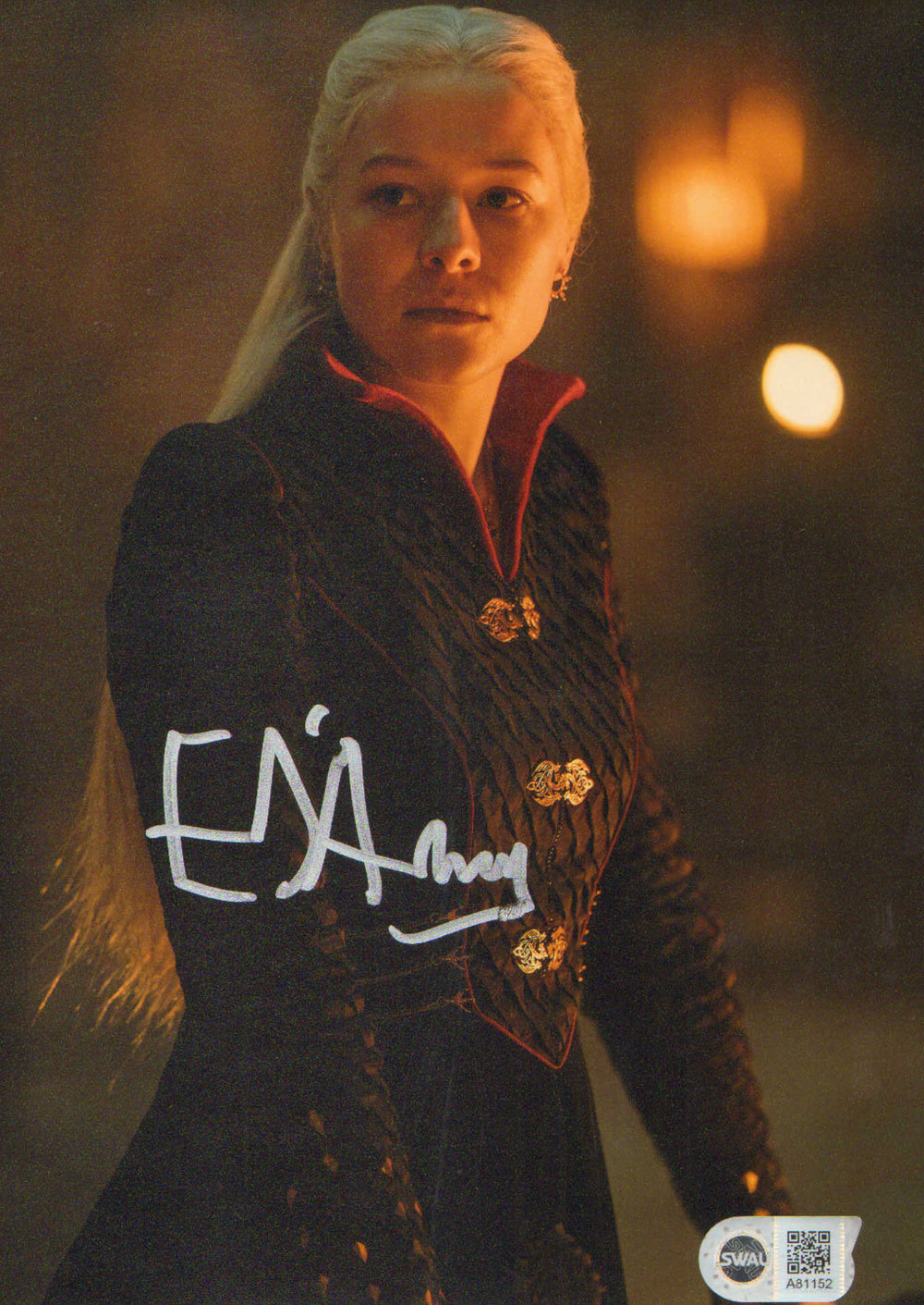 Emma D'Arcy as Rhaenyra Targaryen in HBO's House of the Dragon (SWAU) Signed 8x10 Photo