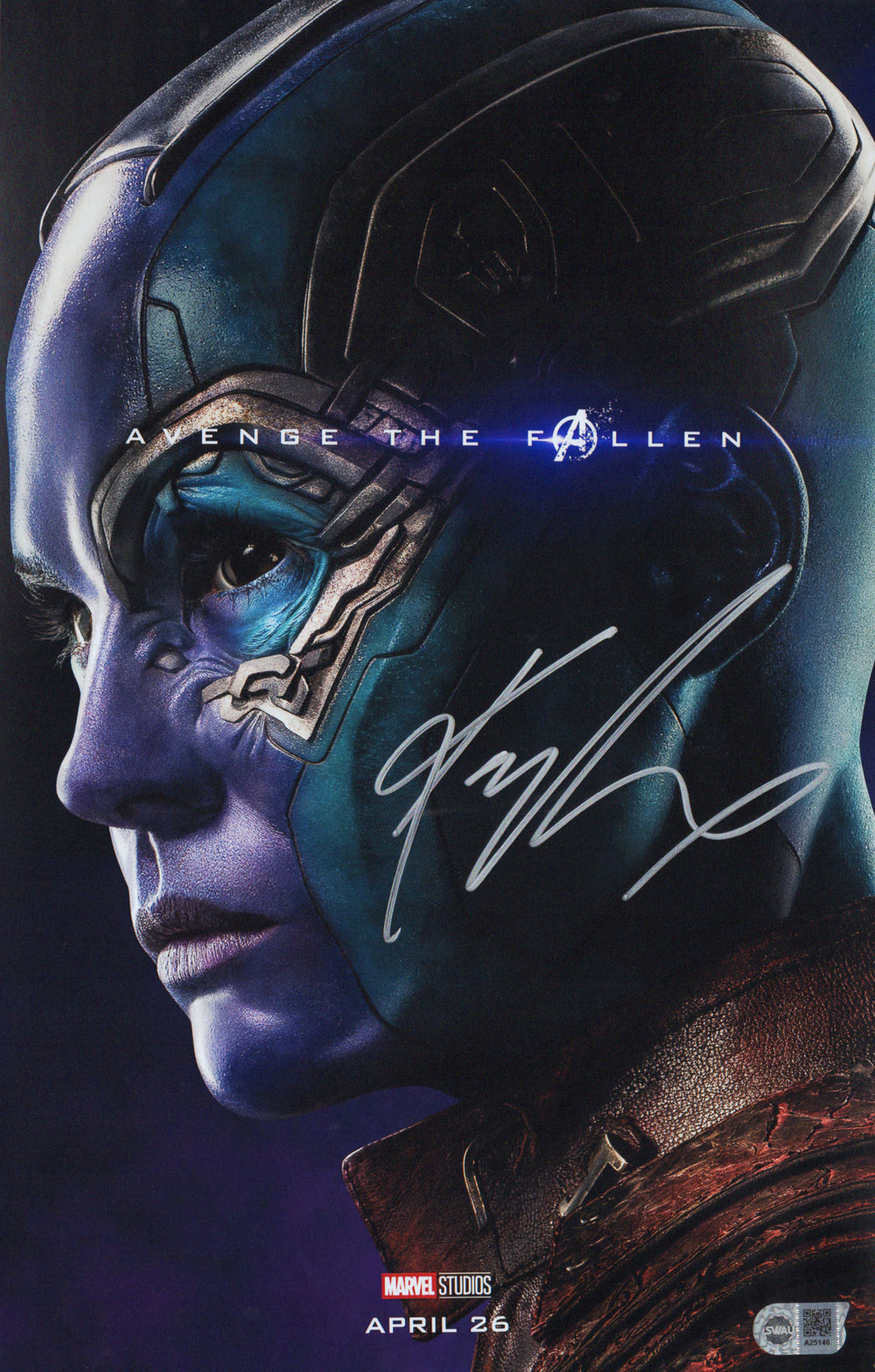 Karen Gillan as Nebula in Avengers: Endgame (SWAU) Signed 11x17 Photo