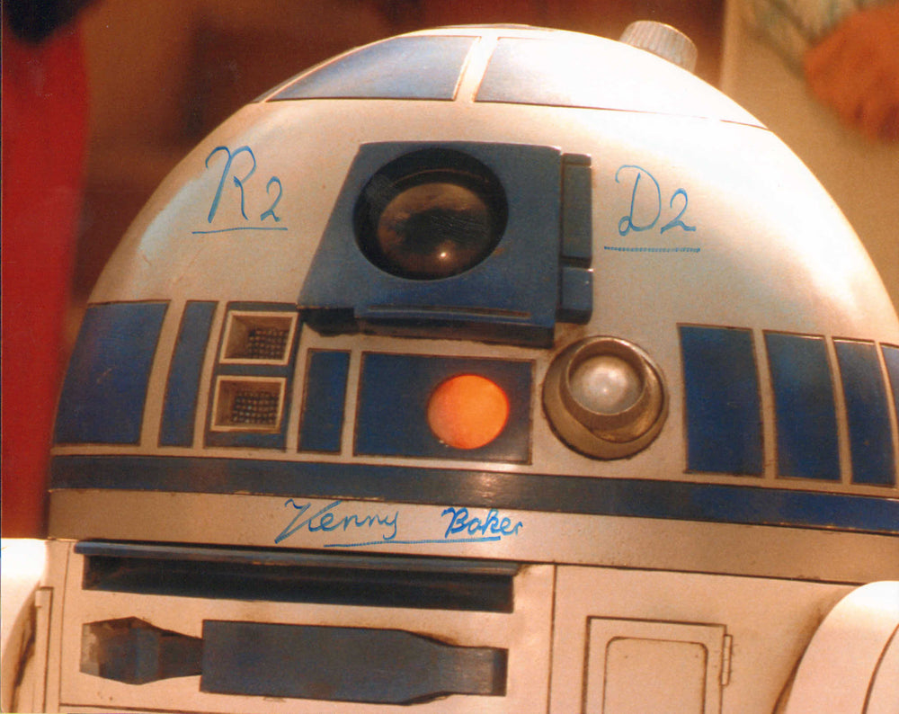 Kenny Baker as R2-D2 in Star Wars: A New Hope Signed 8x10 Photo with Character Name
