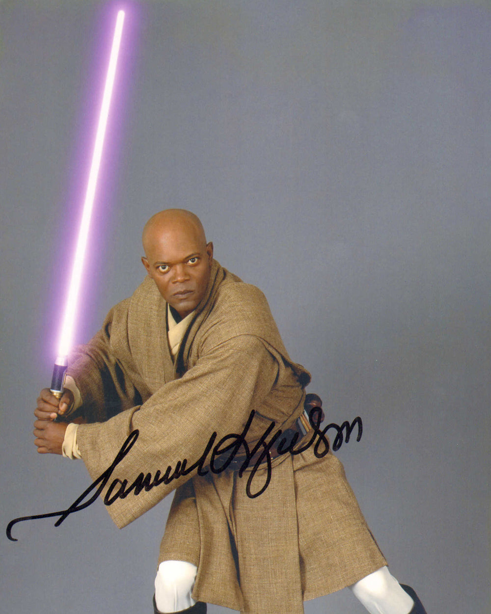 Samuel L. Jackson as Mace Windu in Star Wars Episode II: Attack of the Clones Signed 8x10 Photo