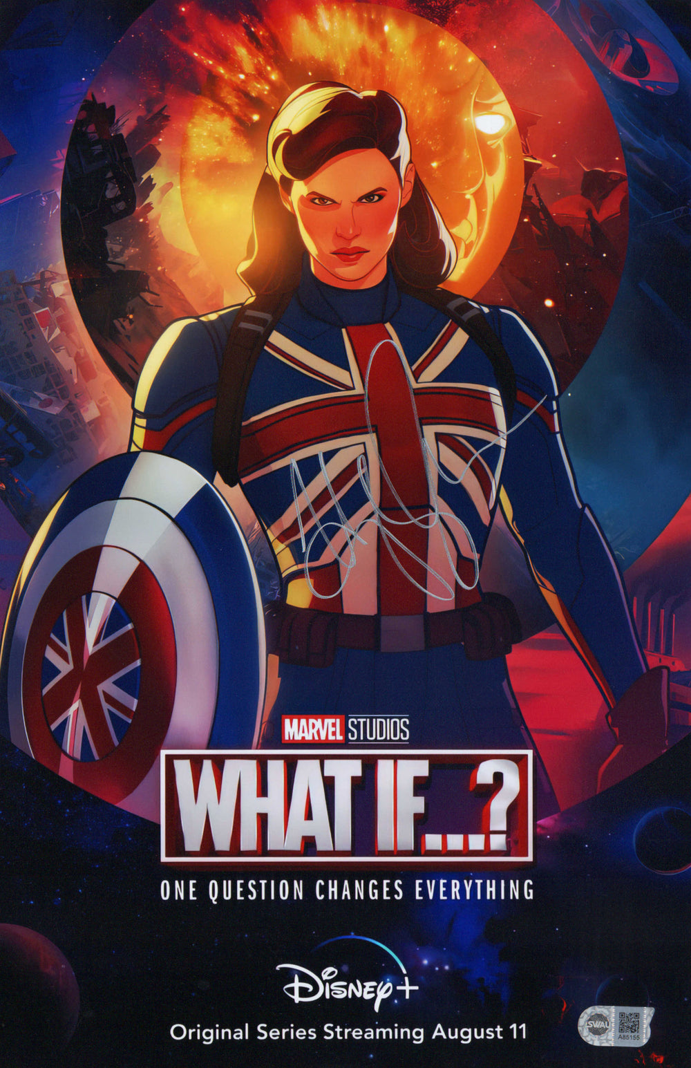 Hayley Atwell as Captain Carter in Marvel's What If...? (SWAU) Signed 11x17 Photo