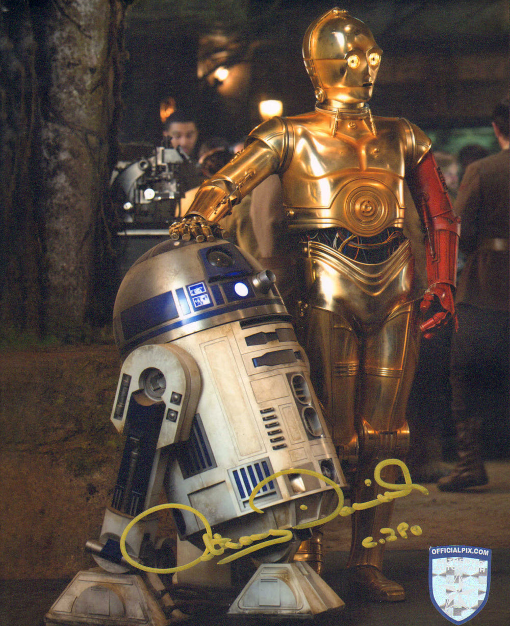 Anthony Daniels as C-3PO in Star Wars: The Force Awakens (Official Pix) Signed 8x10 Photo