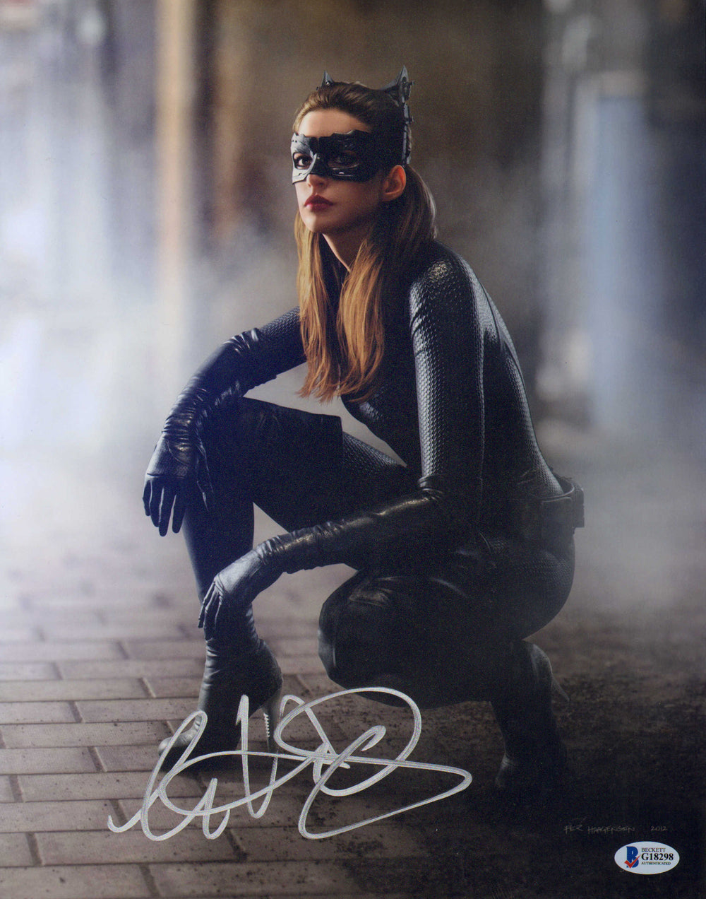 Anne Hathaway as Catwoman in The Dark Knight Rises Signed 11x14 Photo