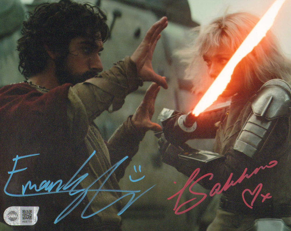 Eman Esfandi as Ezra Bridger & Ivanna Sakhno as Shin Hati in Star Wars: Ahsoka (SWAU) Signed 8x10 Photo