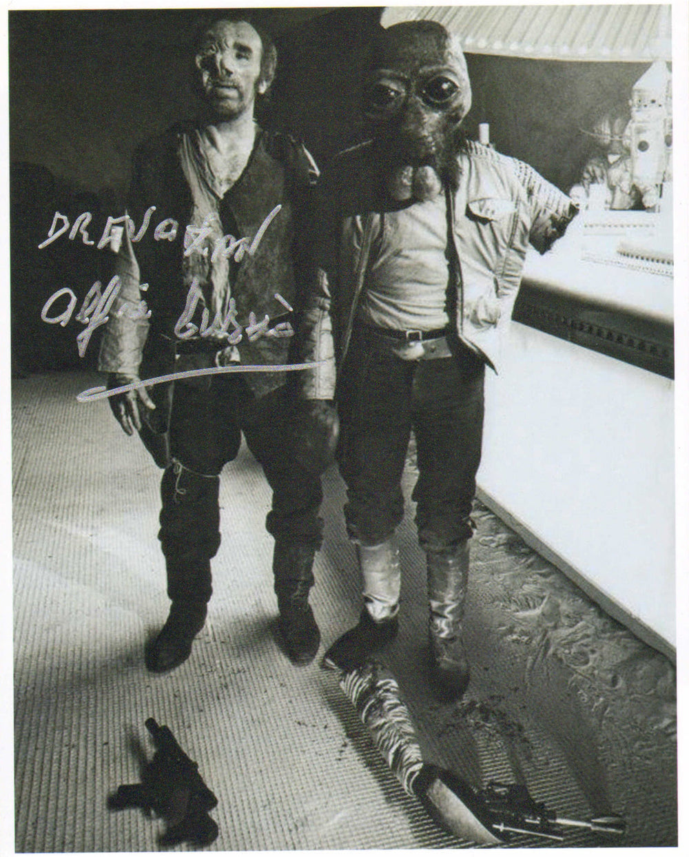 Alfie Curtis as Dr. Evazan Behind the Scenes of Star Wars: A New Hope Signed 8x10 Photo