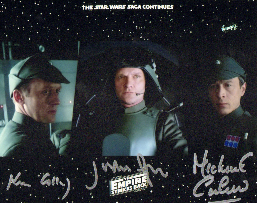 Star Wars: The Empire Strikes Back 8x10 Photo Signed By Ken Colley, Julian Glover, and Michael Culver