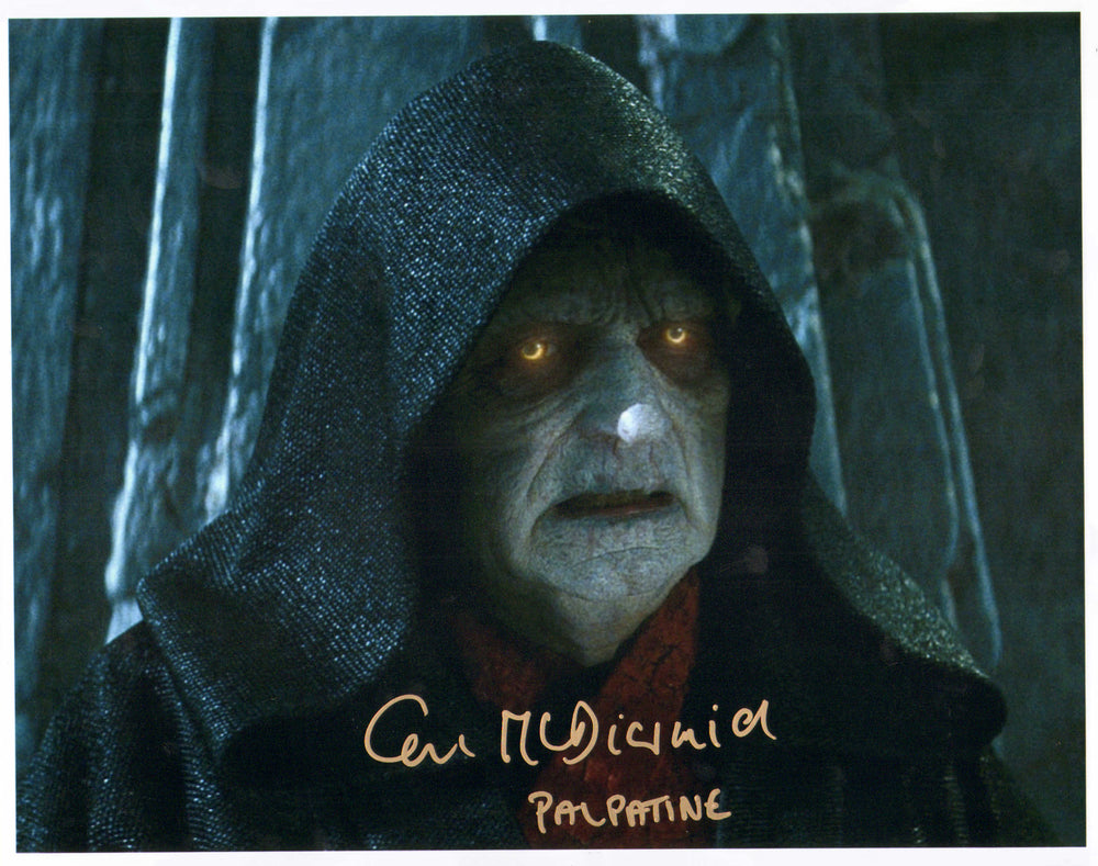 Ian McDiarmid as The Emperor in Star Wars: The Rise of Skywalker Signed 11x14 Photo with Character Name