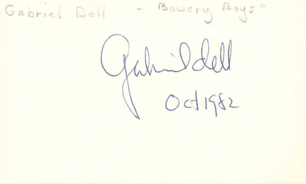 
                  
                    Gabriel Dell as Boba Fett in the Star Wars Holiday Special Signed 5x3 Index Card - Rare
                  
                