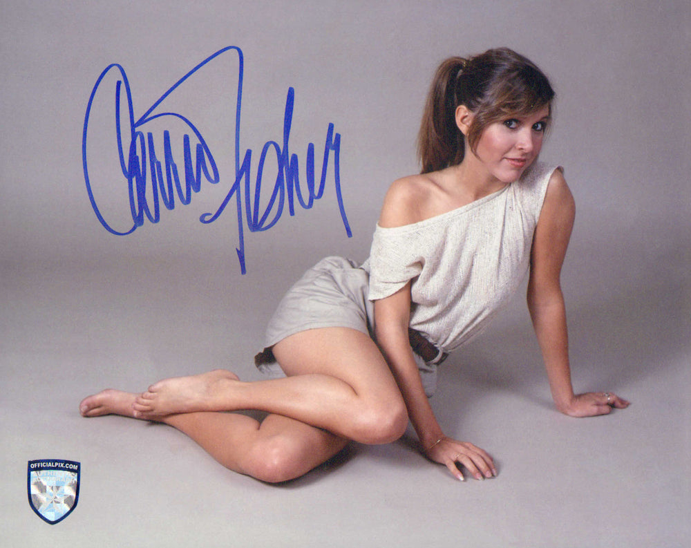 Carrie Fisher Princess Leia in Star Wars (Official Pix) Signed 8x10 Photo