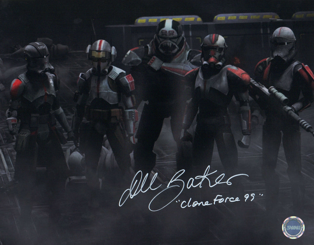 Dee Bradley Baker as Clone Force 99 in Star Wars: The Bad Batch (SWAU) Signed 11x14 Photo