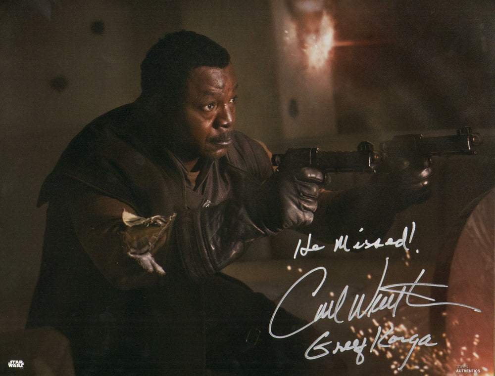 Carl Weathers as Greef Karga in Star Wars: The Mandalorian Signed 11x14 Photo with Character Name & Quote