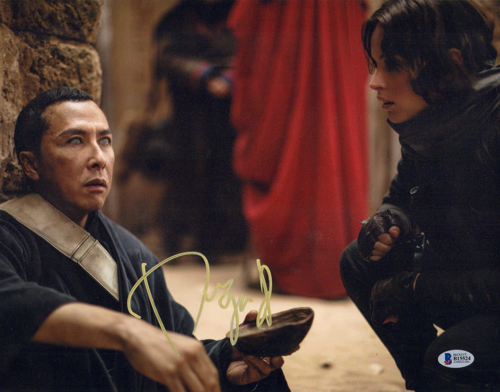 Donnie Yen as Chirrut Îmwe in Rogue One: A Star Wars Story (Beckett) Signed 11x14 Photo