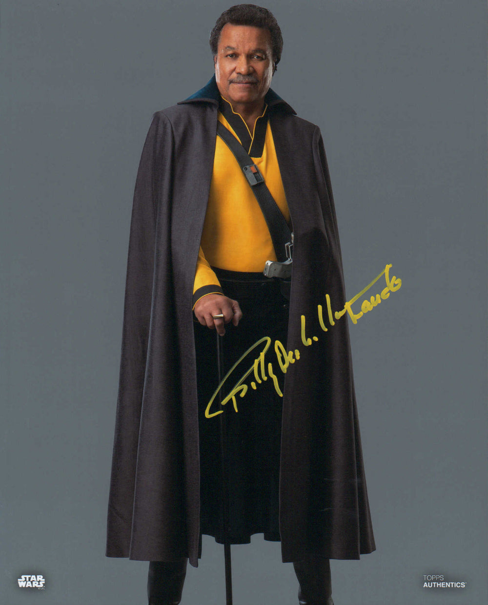 Billy Dee Williams as Lando in Star Wars: The Rise of Skywalker (Coolwaters) Signed 8x10 Photo with Character Name