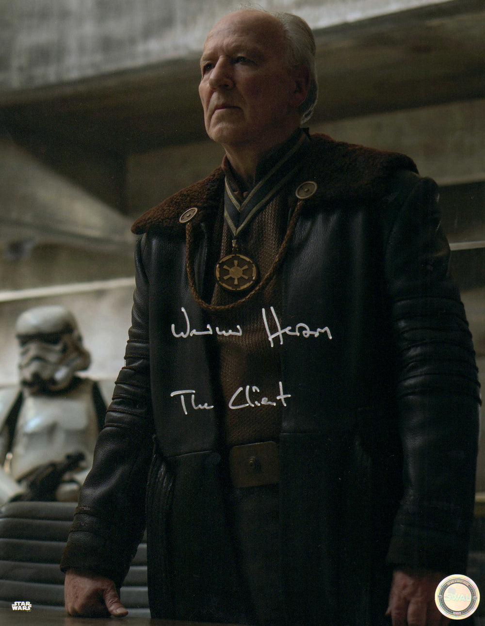 Werner Herzog as The Client in Star Wars: The Mandalorian (SWAU) Signed 11x14 Photo with Character Name