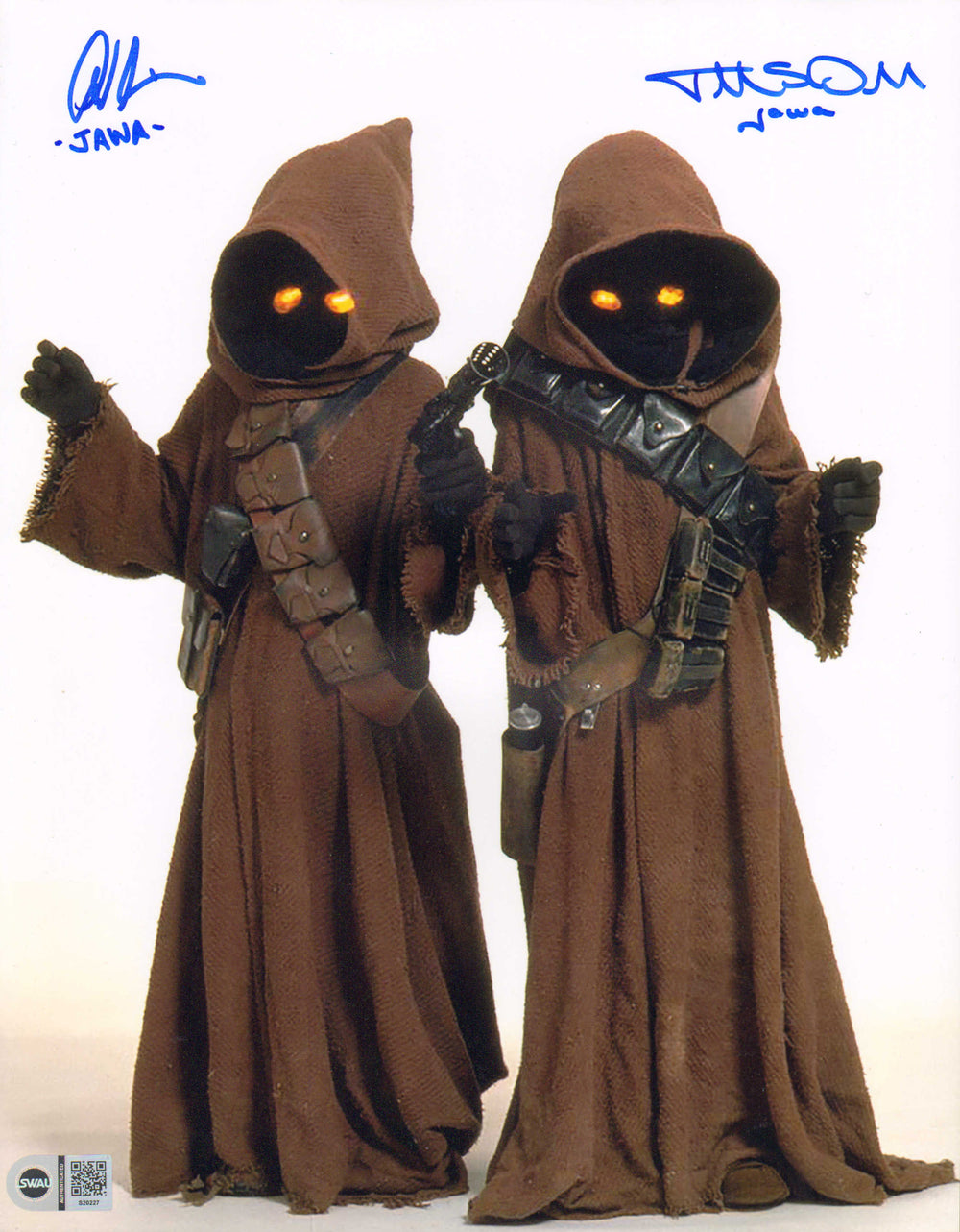 Tim Donaldson and Andrea Wickman-Miller as Jawas in Star Wars: A New Hope (SWAU) Signed 11x14 Photo