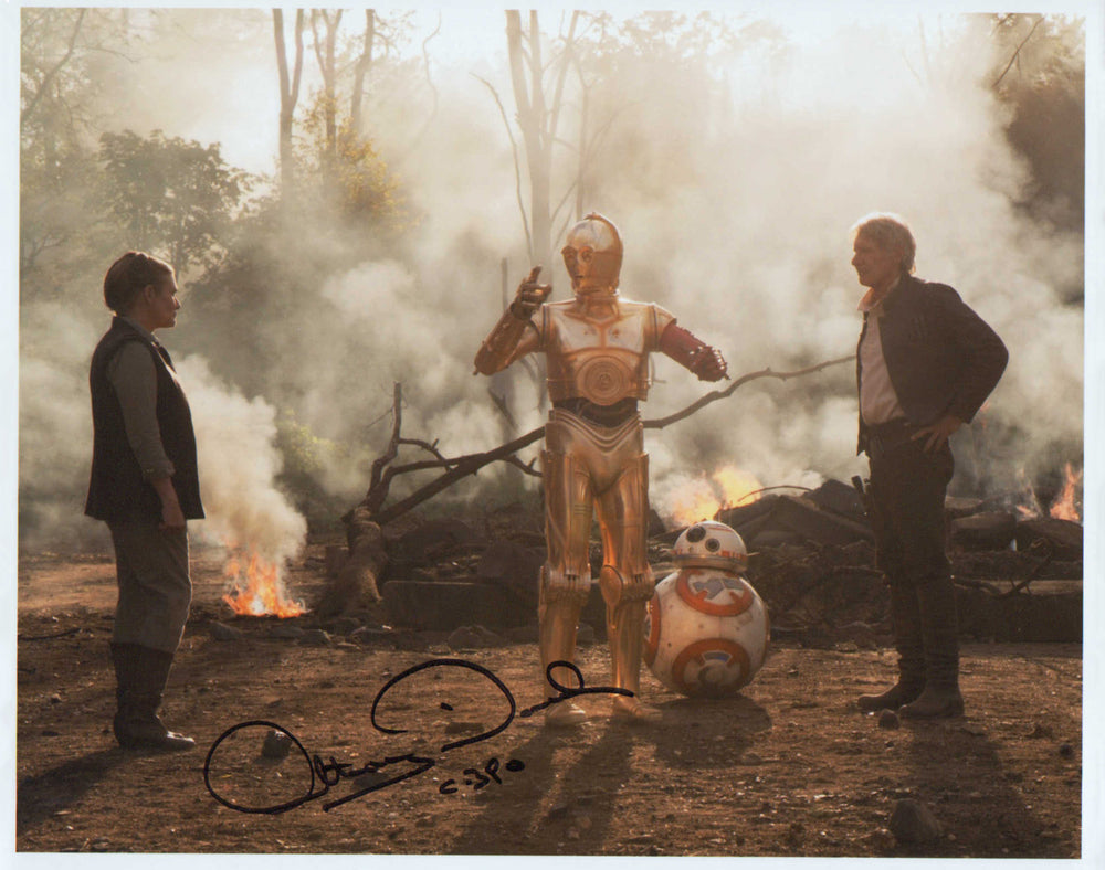 Anthony Daniels as C-3PO in Star Wars: The Force Awakens Signed 8x10 Photo