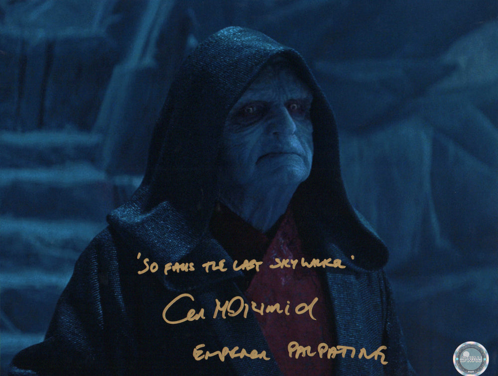 Ian McDiarmid as The Emperor in Star Wars: The Rise of Skywalker (SWAU) Signed 11x14 Photo with Character Name & Quote