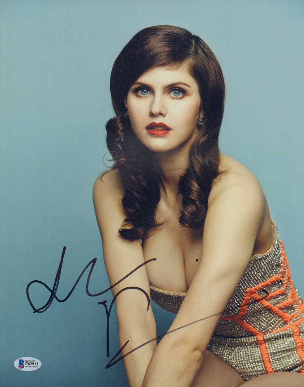 Alexandra Daddario from True Detective & San Andreas Sexy (Beckett) Signed 11x14 Photo