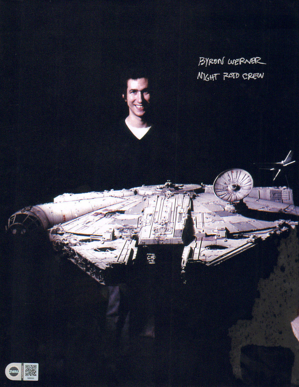 Byron Werner Behind the Scenes of Star Wars (SWAU) Signed 11x14 Photo