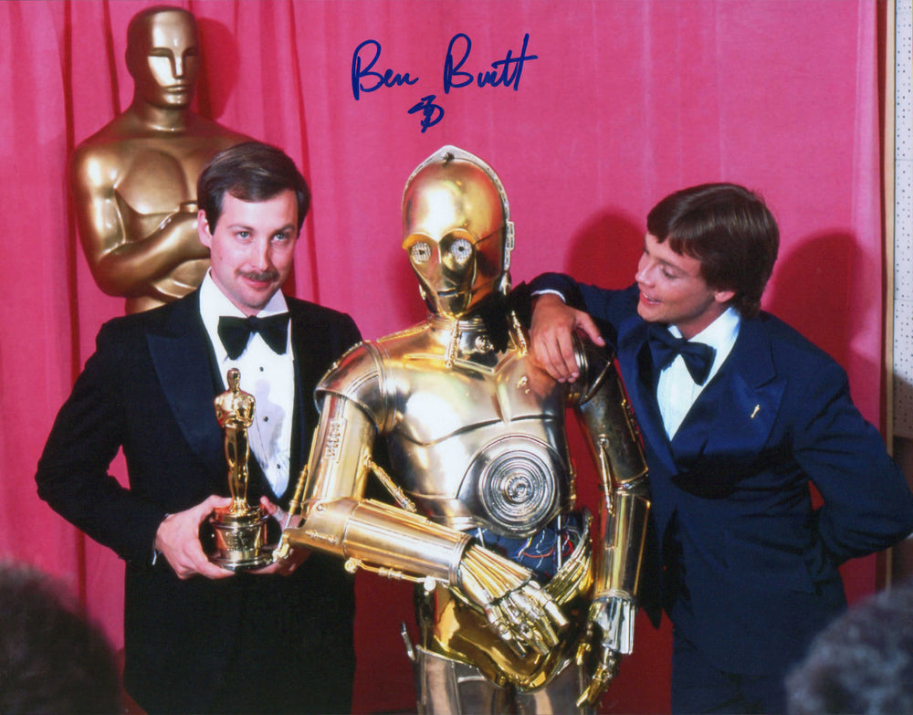 Ben Burtt Winning an Academy Award for Sound Design for Star Wars: A New Hope Signed 11x14 Photo