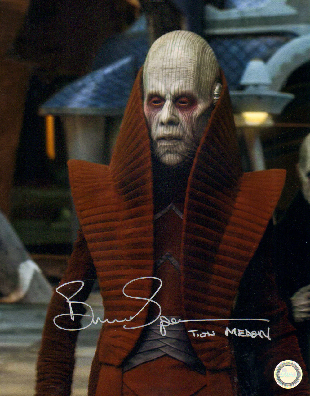 Bruce Spence as Tion Medon in Star Wars Episode III: Revenge of the Sith (SWAU) Signed 11x14 Photo with Character Name