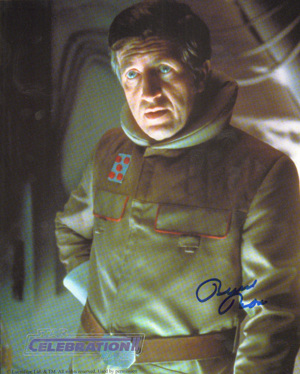 Bruce Boa as General Rieekan in Star Wars: The Empire Strikes Back (Official Pix Celebration II) Signed 8x10 Photo