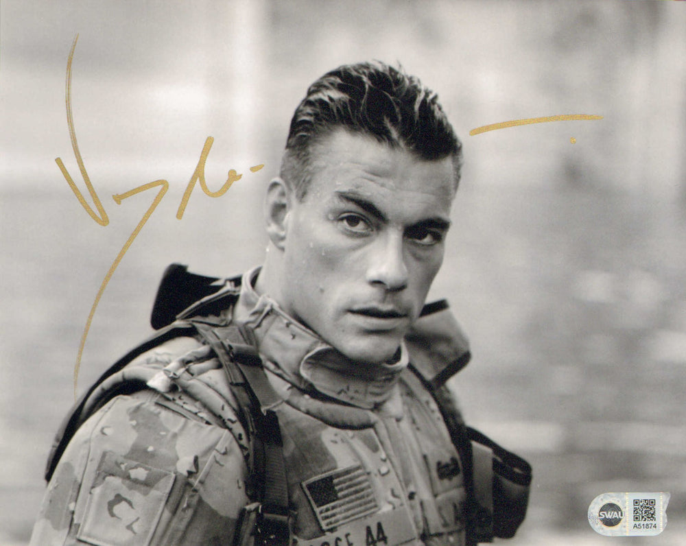 Jean Claude Van Damme as Private Luc Deveraux in Universal Soldier (SWAU) Signed 8x10 Photo