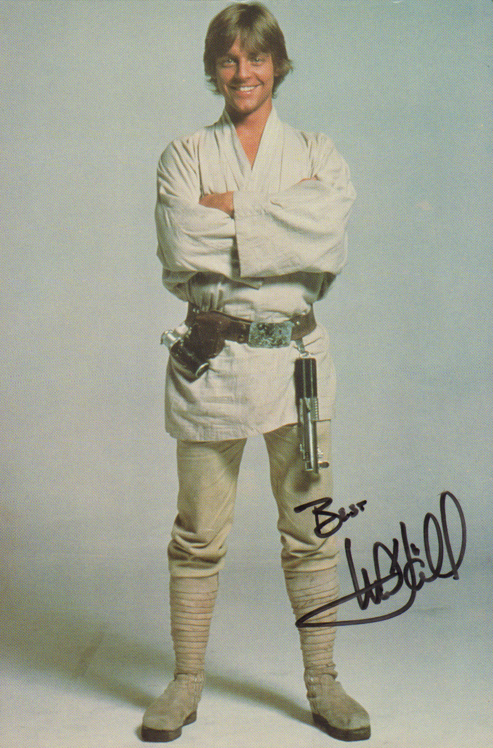 Mark Hamill as Luke Skywalker in Star Wars: A New Hope Signed 6 3/4x10 Photo