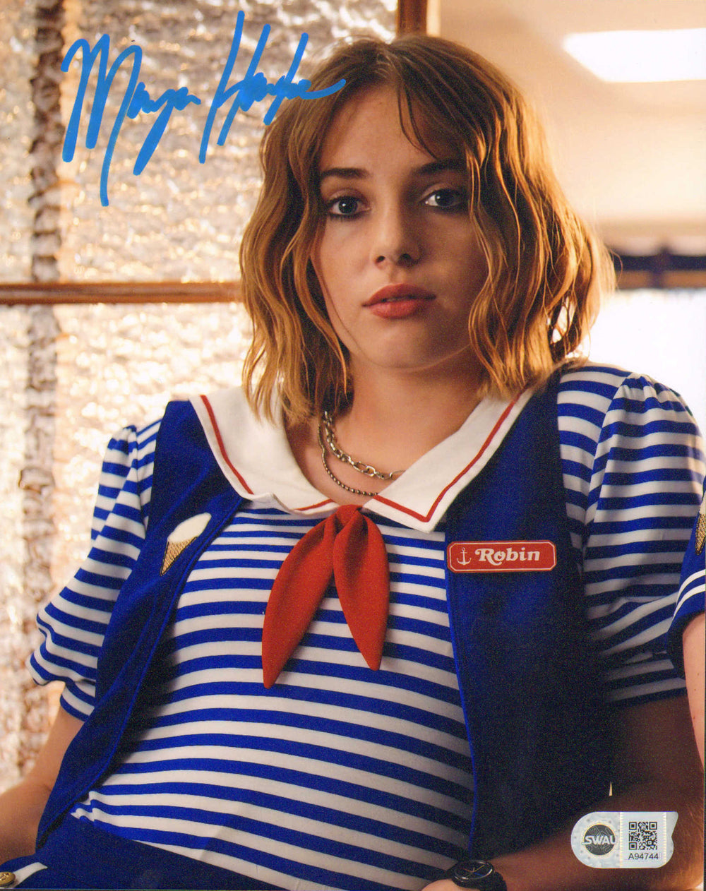 Maya Hawke as Robin Buckley in Stranger Things (SWAU) Signed 8x10 Photo
