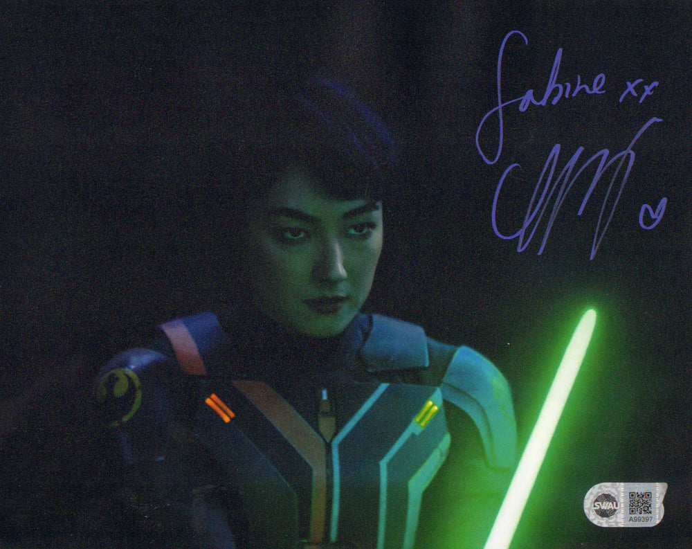 Natasha Liu Bordizzo as Sabine Wren in Star Wars: Ahsoka (SWAU) Signed 8x10 Photo