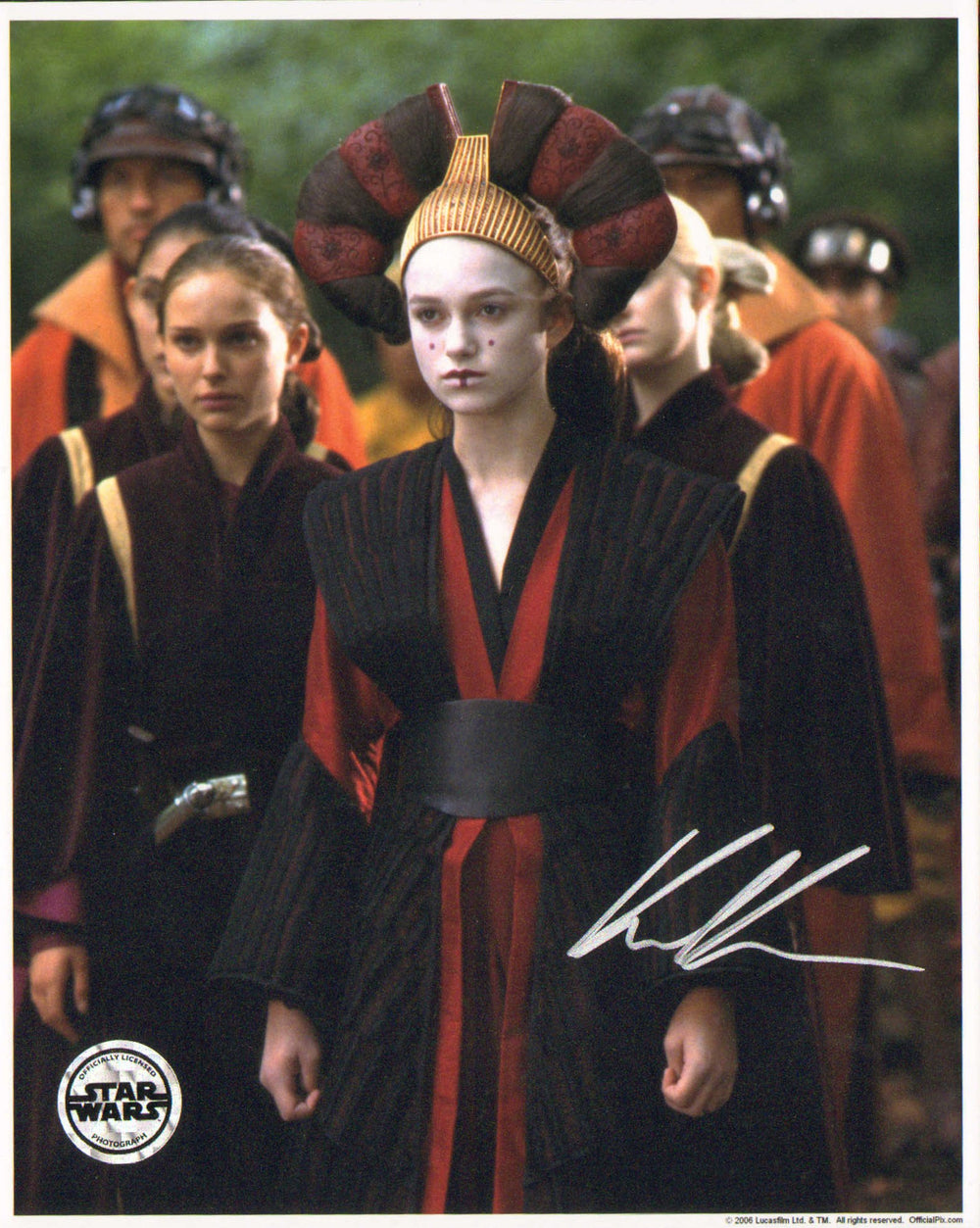 Keira Knightley as Sabe in Star Wars Episode I: The Phantom Menace (Official Pix) Signed 8x10 Photo