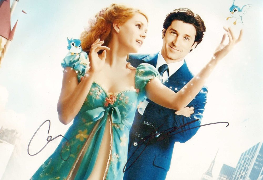 Amy Adams as Giselle & Patrick Dempsey as Robert Philip in Enchanted Signed 8x11 Photo