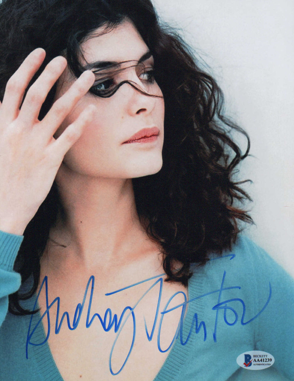 Audrey Tautou from Amélie and The Davinci Code Signed 8x10 Photo